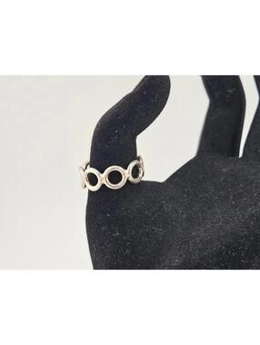 Sterlin Silver Circle Link Ring Size 11